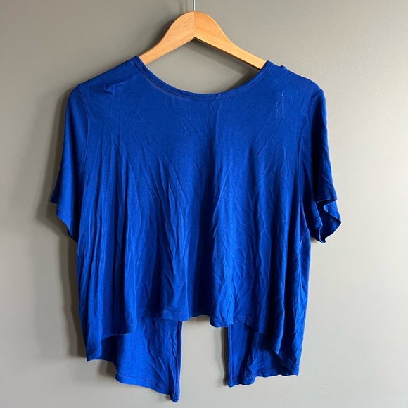 Open Back Talula Royal Blue tee - Picture 2 of 3